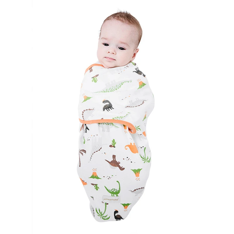 

Elinfant 100% cotton infant newborn for 0-6 months baby blanket wrap sleeping bag