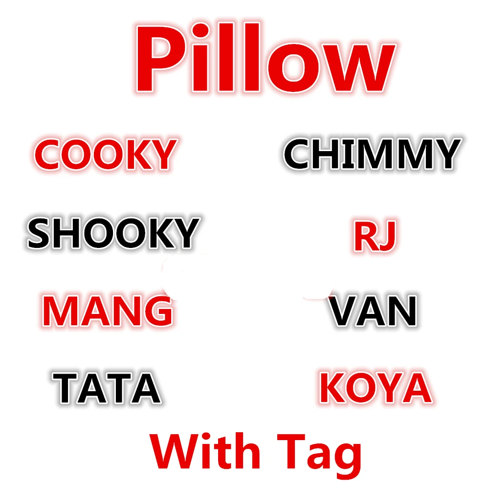 

35cm Bangtan Boys Plush Pillow Sofa Cushion TATA VAN COOKY Present Toys Children Baby Birthday Gift