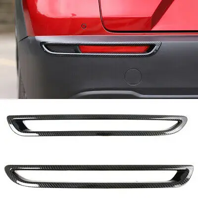 

Carbon Fiber Look Rear Fog Light Lamp Cover Trim 2pcs For Mazda CX-30 2019-2020