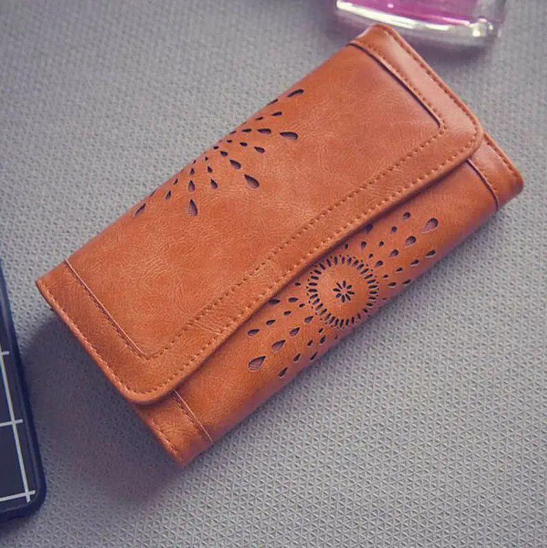 Новый Модный женский кошелек в стиле бохо из искусственной кожи клатч держатель