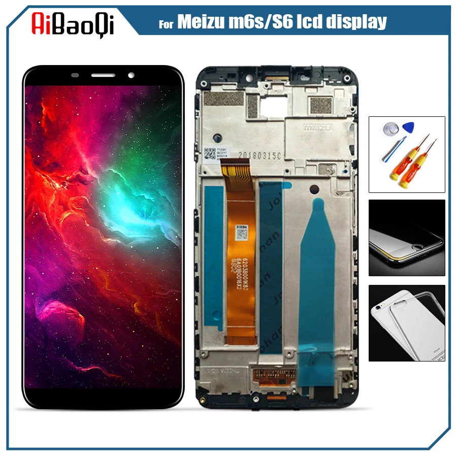 Оригинальный сменный ЖК-дисплей для Meizu m6s + дигитайзер сенсорного экрана M712 meizu LCD