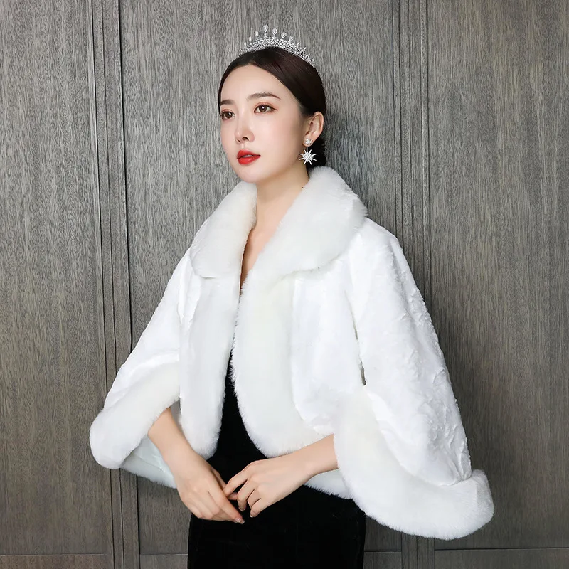 2020 Women Bolero Toreritas Mujer Wedding Dress Shawl Bridal Bridesmaid Cheongsam Winter New Long Sleeve Coat Thickened Warm | Свадьбы и