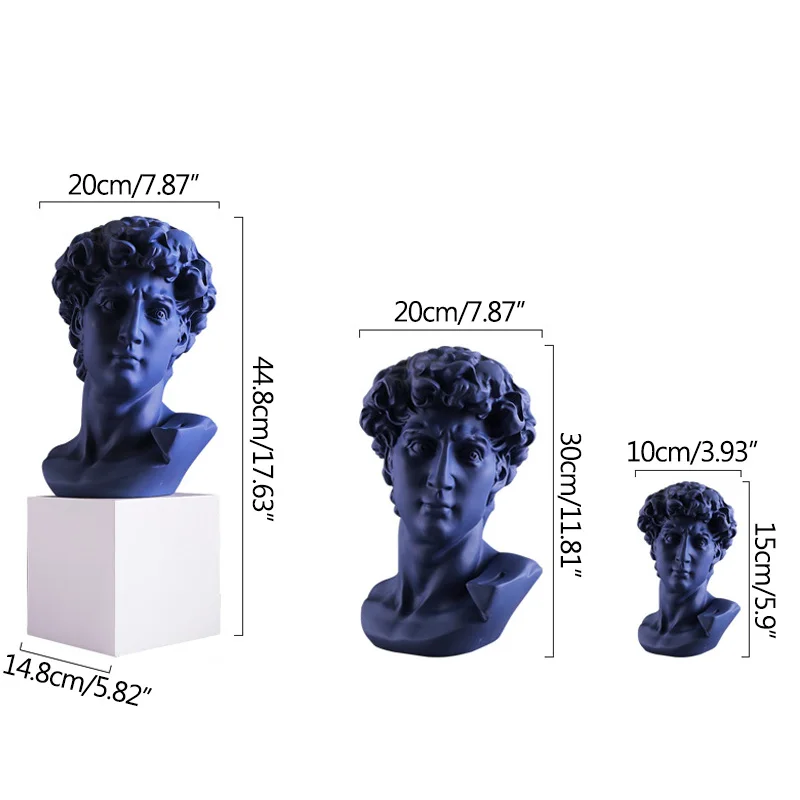 

Abstract Sketch Statue Plaster Sculpture For Home Decoration Accessories Multicolor Statue Figurines Birthday Gifts Ornaments