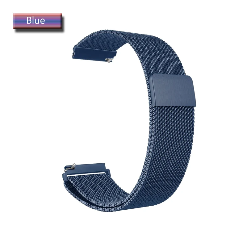 magnetic Blue Металлический Ремешок Для huawei watch gt 2 Ремешок Браслет для huawei honor магический ремешок из нержавеющей стали браслет часы GT ремень - Цвет: magnetic Blue