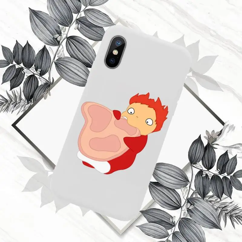 

Ponyo on the Cliff Phone Case White Candy Color for iPhone 11 12 mini pro XS MAX 8 7 6 6S Plus X SE 2020 XR