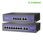 4 + 2 8 + 2 Мбитс порт Poe коммутатор Поддержка порта IEEE802.3afat для CCTV 5 Мп 8 Мп IP-камеры беспроводной AP GCraftsman