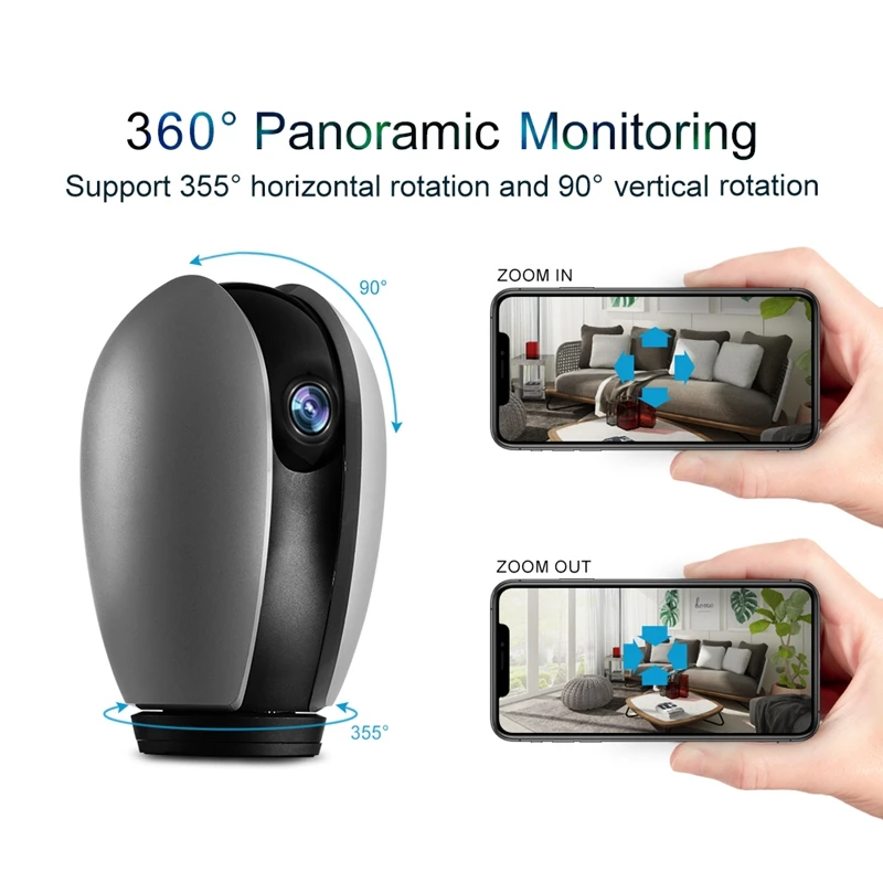 Wi-Fi ip-камера 1080P няня камера домашняя 2 4G беспроводная ночное видение детский