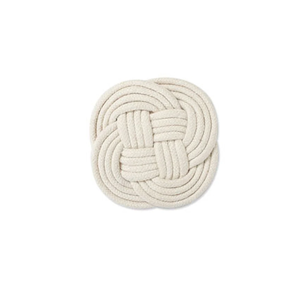 

Handmade Woven Cotton Thread Jute Table Mat Non-Slip Dining Table Placemat Rattan Insulation Cup Coaster Home Dinner Decoration