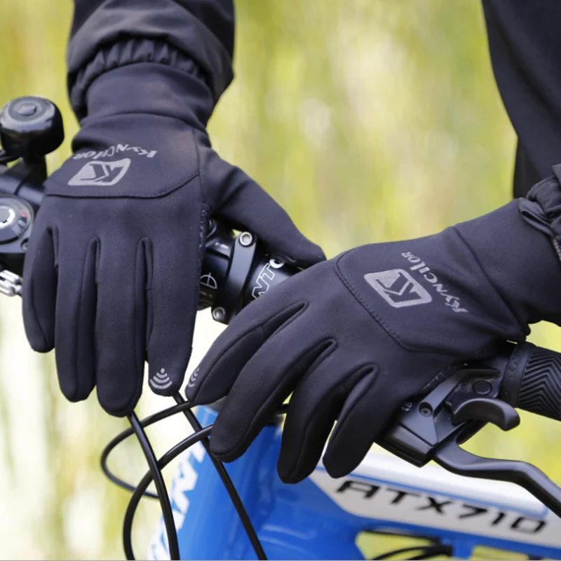 Полностью закрытый сенсорный экран унисекс зимний теплый Велосипед Лыжи Кемпинг