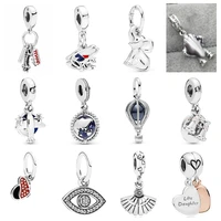 pdd dz 34 925 sterling silver spring new charm pendant with diy bracelet necklace jewelry gift carving suitable for women