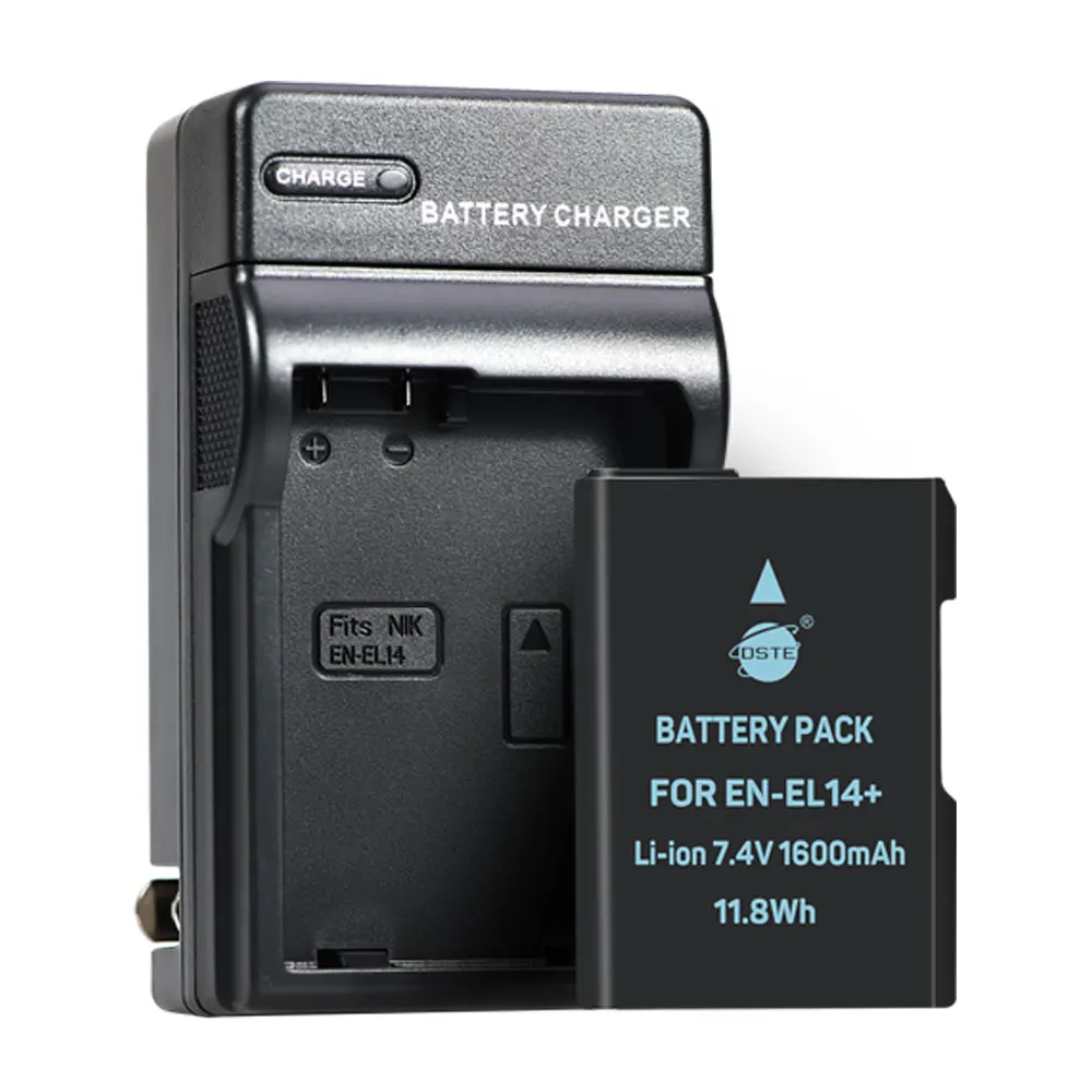 1 battery 1 charger 1600 мАч 3 шт. EN-EL14A EN-EL14 ENEL14 Батарея+ Зарядное устройство для Nikon D3100 D3200 D3300 D3400 D3500 D5600 D5100 D5200 P7000 батареи - Цвет: 1 battery 1 charger