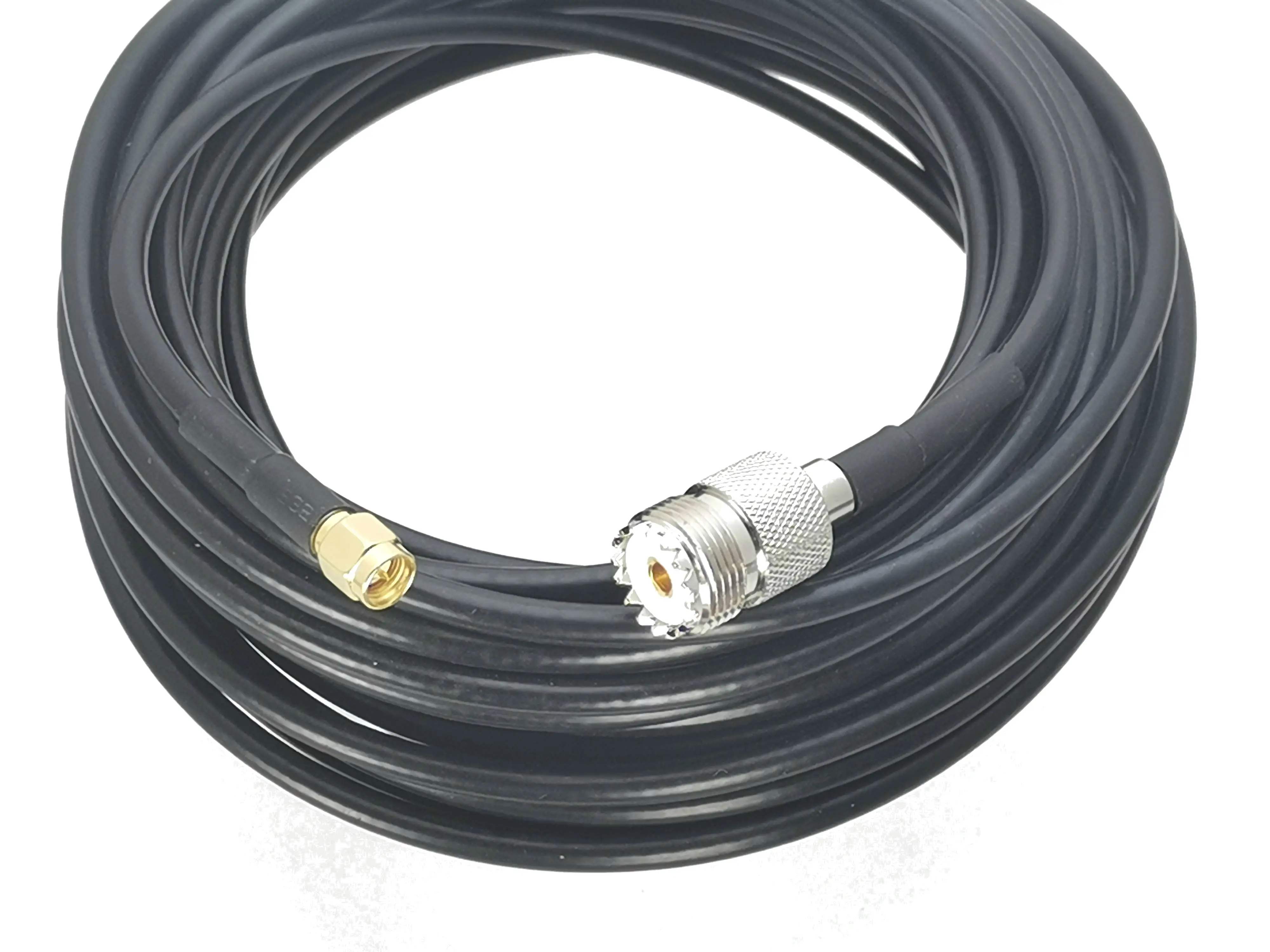 1 шт. RG58 UHF SO239 женский Джек BNC штекер Разъем RF коаксиальный гибкий соединительный