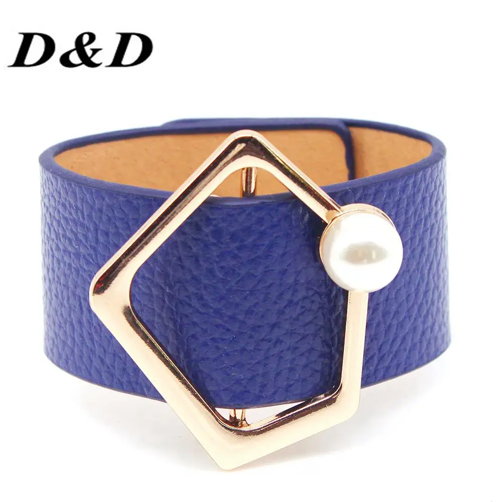 Женский широкий браслет из жемчуга D & европейский модный свадебные