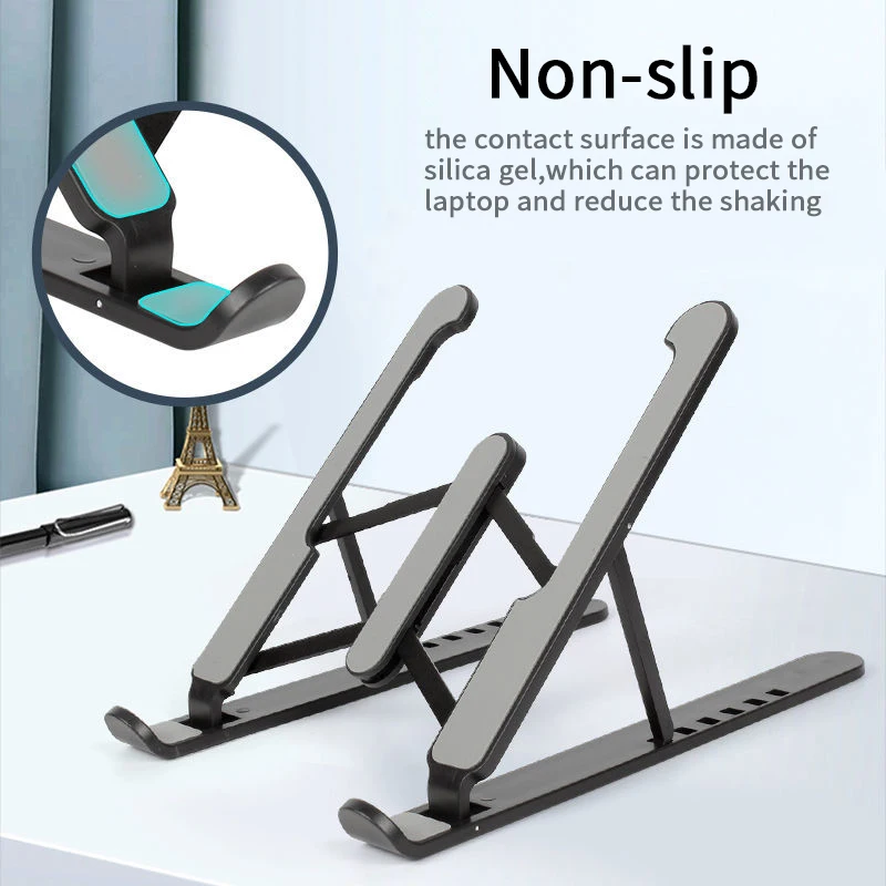 

Adjustable Foldable Laptop Stand Non-Slip Desktop Notebook Holder Laptop Holder For Macbook Pro Air iPad Pro DELL HP Large Size