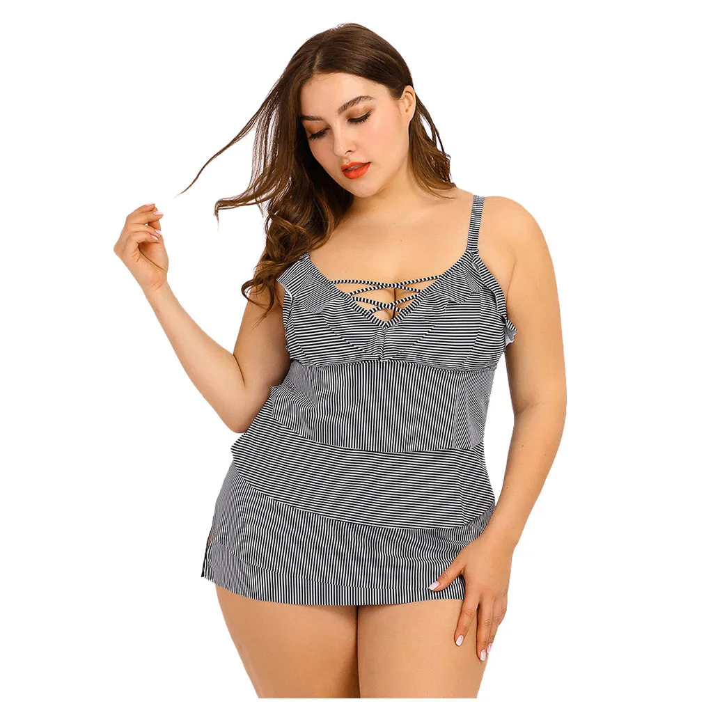 Женская короткая юбка на бретельках с высокой талией бандажный купальник