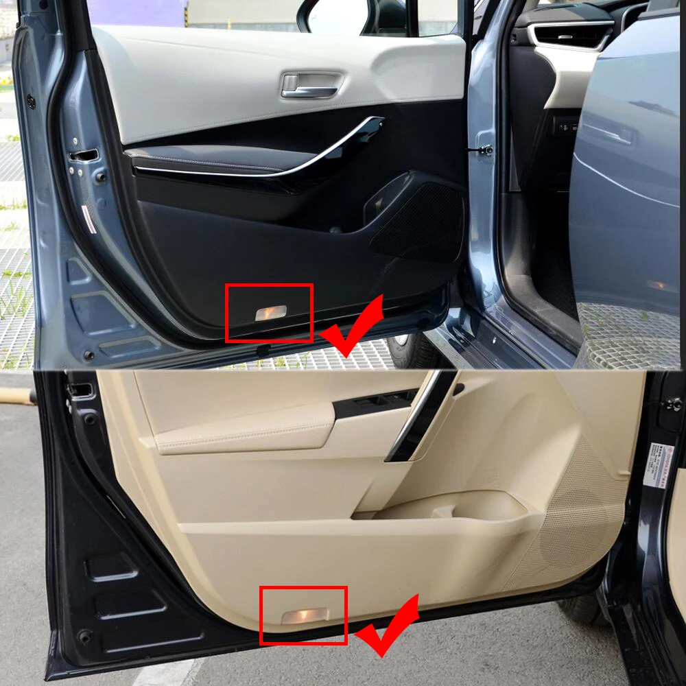 Светодиодная декоративная подсветильник ка с логотипом двери автомобиля для Toyota