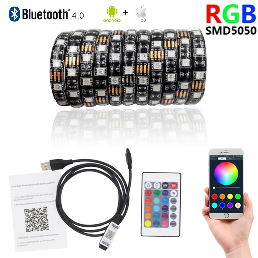 Светодиодный светильник полоска с bluetooth USB luces rgb ПК ТВ задний s 5 В