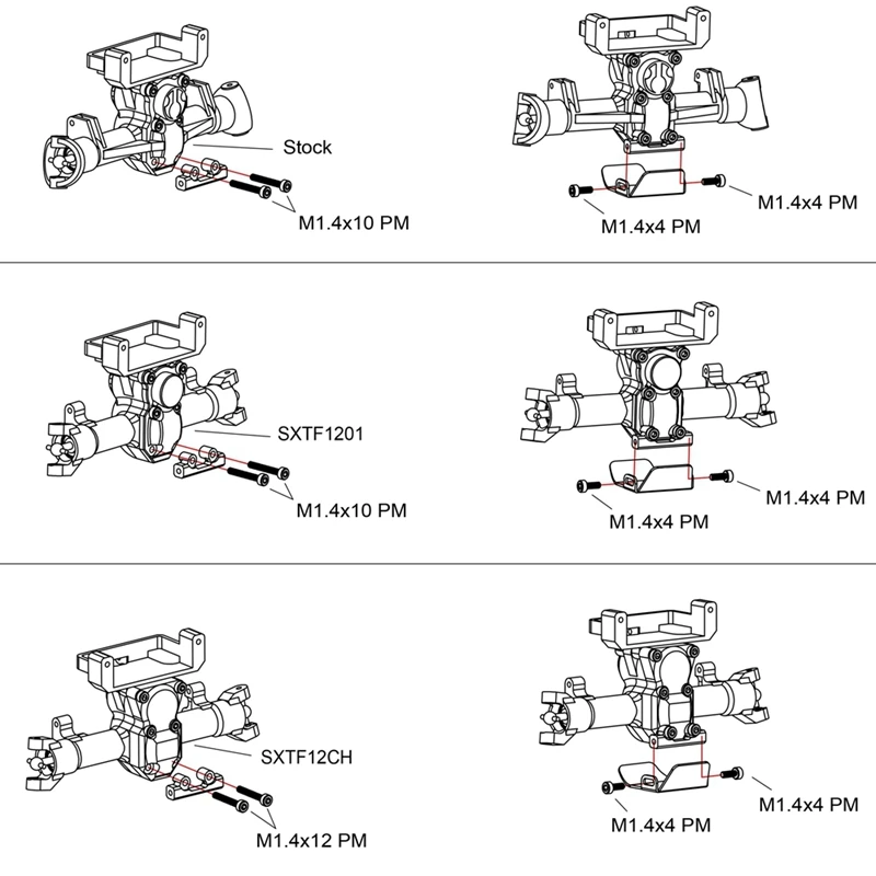 

for Axial SCX24 90081 1/24 RC Crawler Upgrade Parts Stainless Steel Chassis Armor Axle Protector Plate Accessories