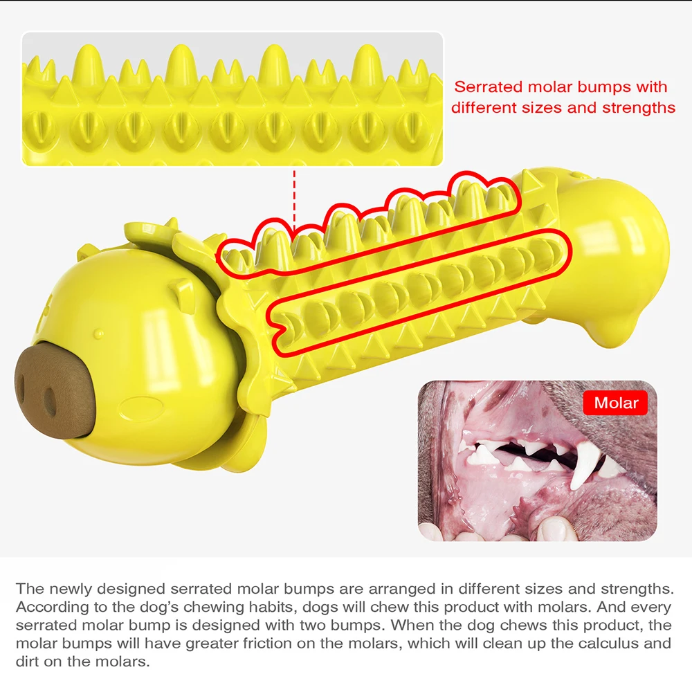 

Dog Teeth Gnawing Stick Teeth Clean Bone Brush Dog Tooth Chewing Gum Pet Toy Dog Bite Resistant Molar Training Grinding
