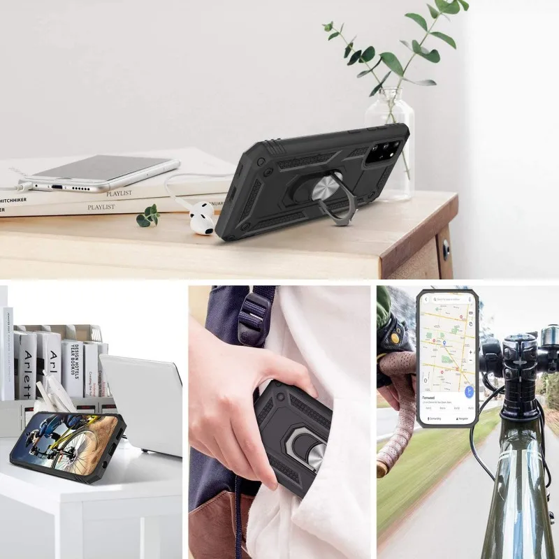 

For Huawei P20 P30 P40 Lite P40 Pro Case Shockproof Ring Kickstand Car Mount Military Cover For Huawei Honor 8A 10i 20 Nova 6 SE