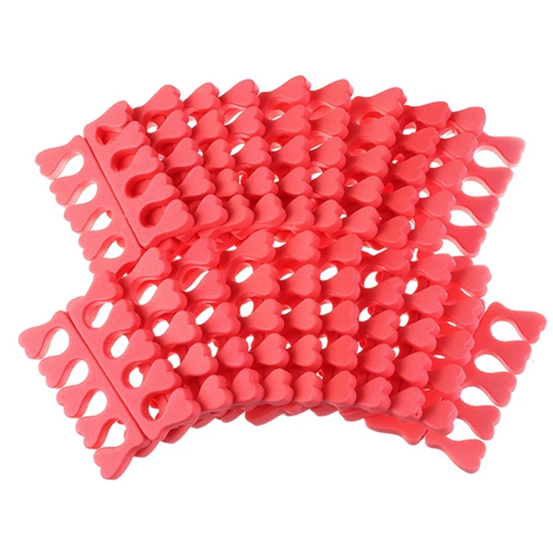 

50/100pcs Pack Nail Art Toes Separators Fingers Random Color Soft Sponge UV Gel Polish Beauty Manicure Pedicure Tools