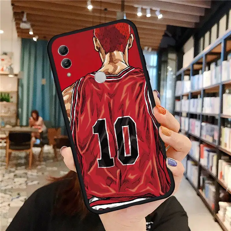 

Japanese Anime Slam Dunk Rubber Phone Case For Huawei Honor 7C 7A 8X 8A 9 10 10i Lite 20 NOVA 3i 3e