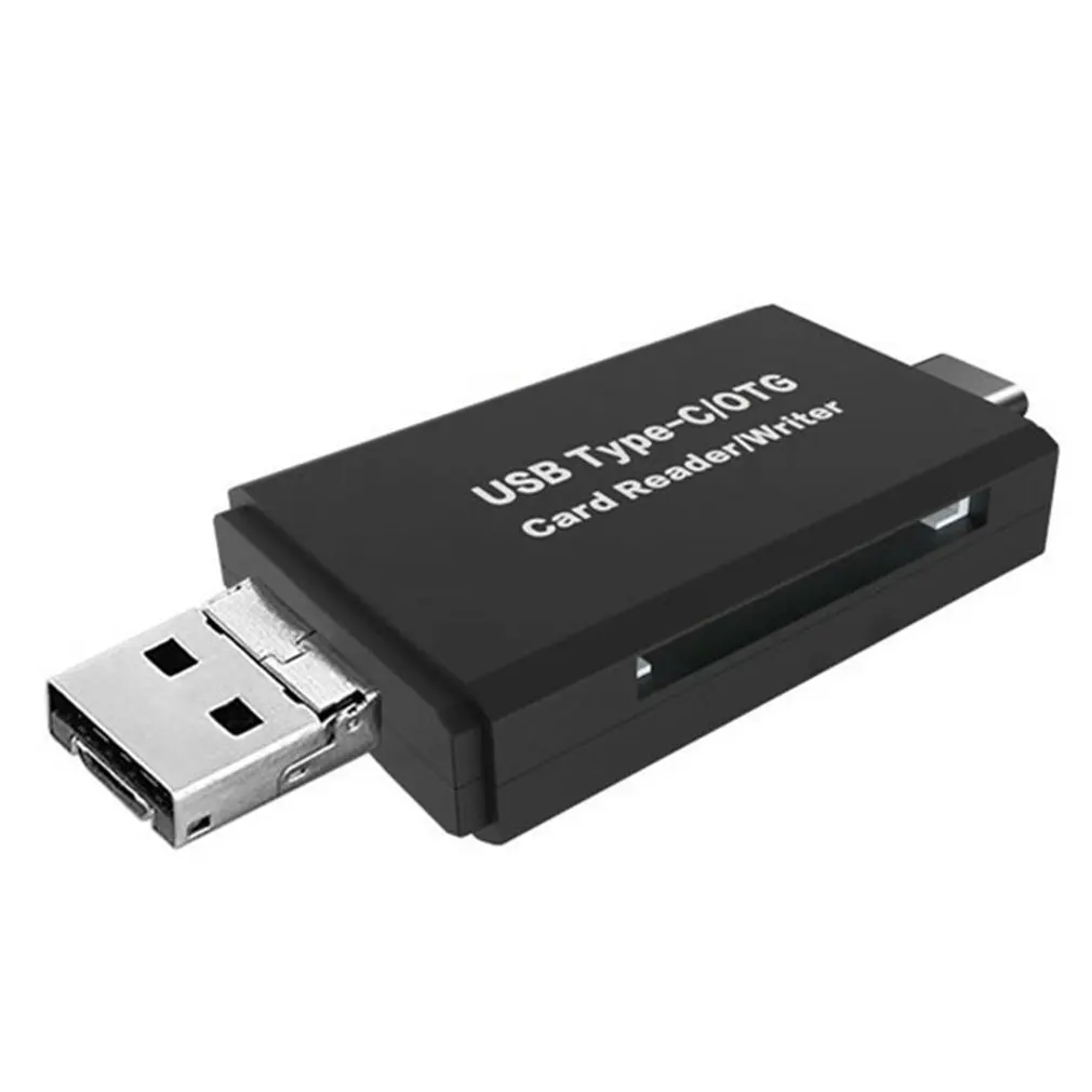 

Universal USB2.0 Type-c 2 In 1 OTG Card Reader High-speed Transmission For Android Computer Extension Headers