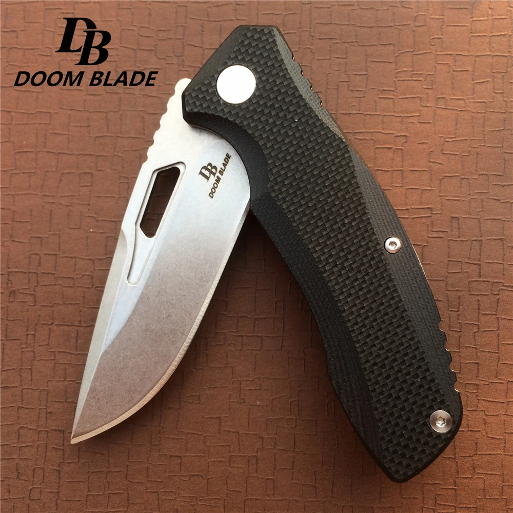 Ножи 7 9 дюйма складной нож с шарикоподшипником 60 61HRC лезвие D2 G10 флиппер