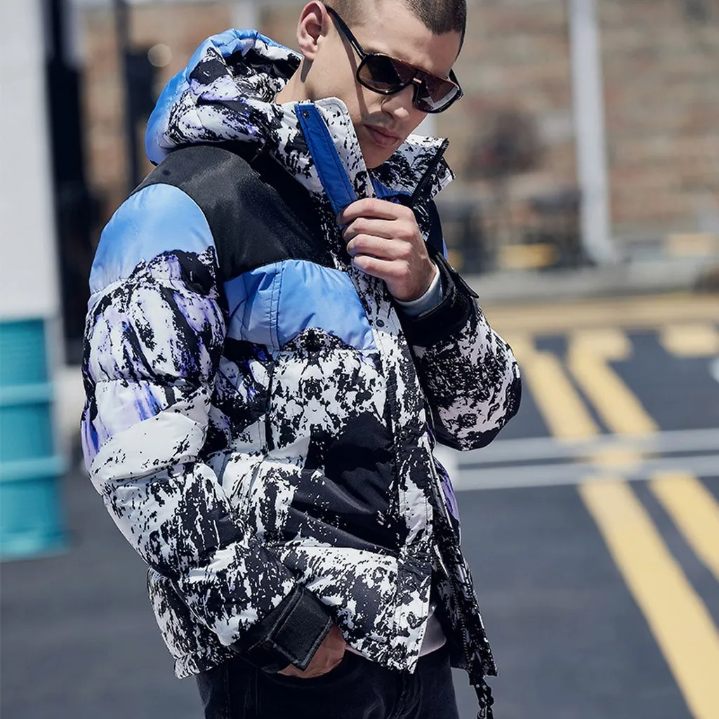 Men's Autumn Winter coat Jacket casual Fashion New Style Letter Printed Coat Jackets Long Sleeve Hoodies W1029 | Мужская одежда