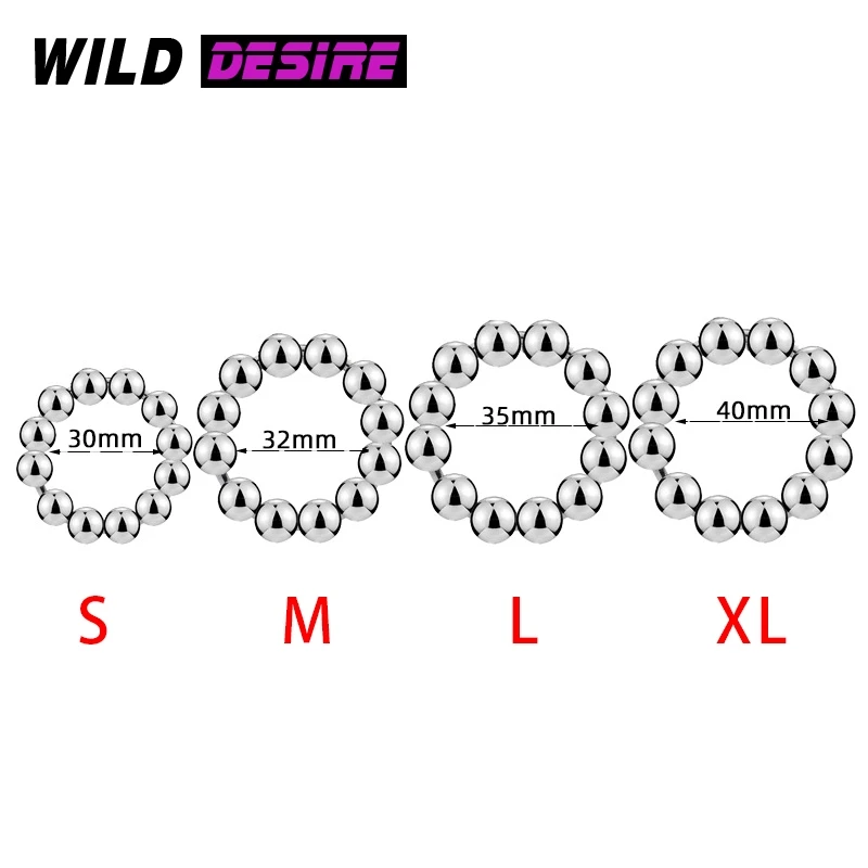 Мужское кольцо для пениса из нержавеющей стали 304 в форме подковы с полной