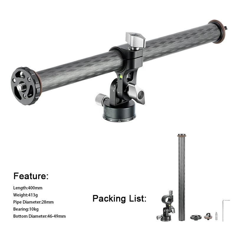 Карбоновый штатив стрела поперечная рукоятка для камеры Выдвижная штатива