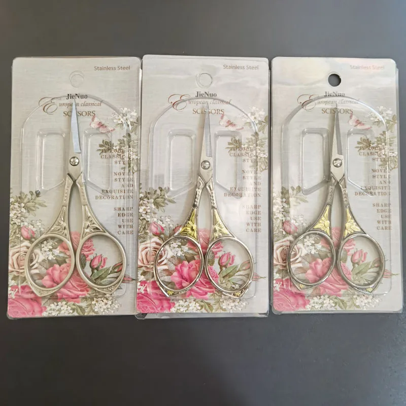 

1Pcs Durable Stainless Steel Vintage Classic Embroidery Scissors Nail Art Craft Scissors Cutters Styling Tools