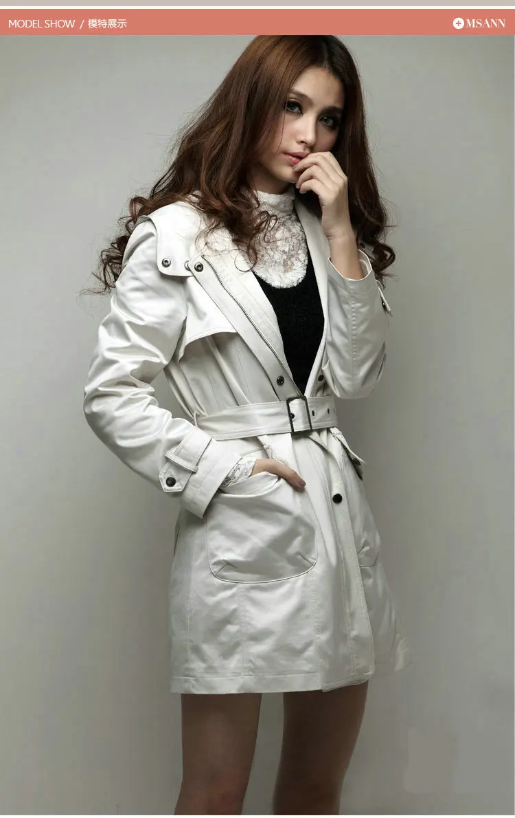 Hairy autumn and winter women's Korean style thickened woolen coat mid-length padded coat with hood
