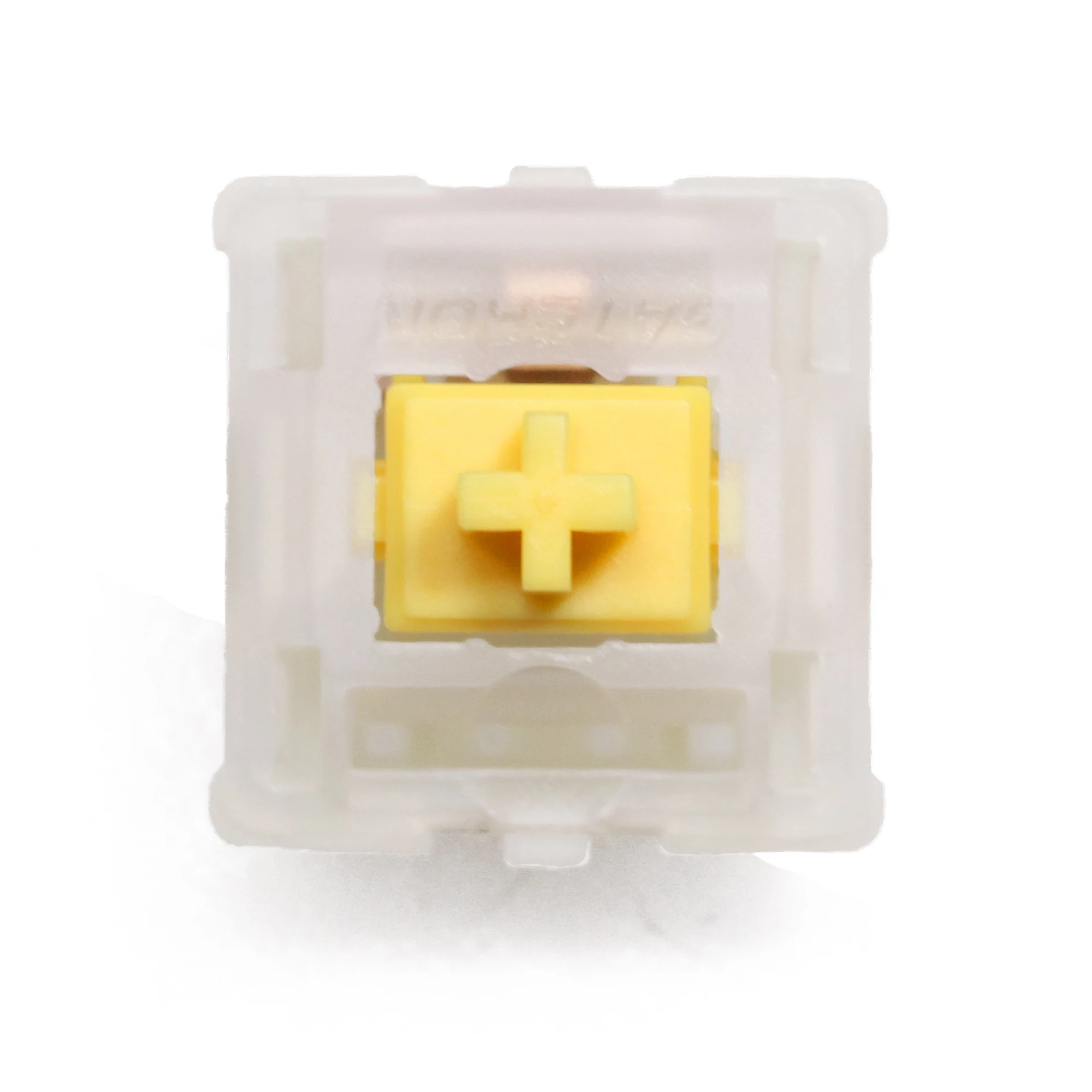

Gateron CAP Milky Yellow Switch Extras 5pin RGB Linear 63g mx stem switch for mechanical keyboard 50m with Acrylic Base Case