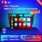Автомагнитола 2din ANDROID, электроника, стерео интеллектуальная система для Toyota Mark 2 II JZX110 Verossa, аудио, мультимедийный плеер Carplay