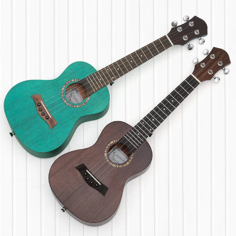 

23 дюйма, матовое одностороннее укулеле с цветком персика, 23 дюйма