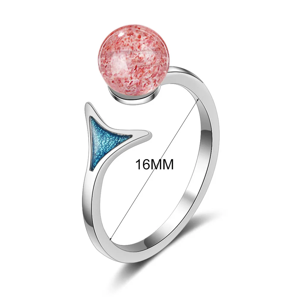 Кольцо MEETSOFT женское посеребренное простое регулируемое ювелирное изделие с