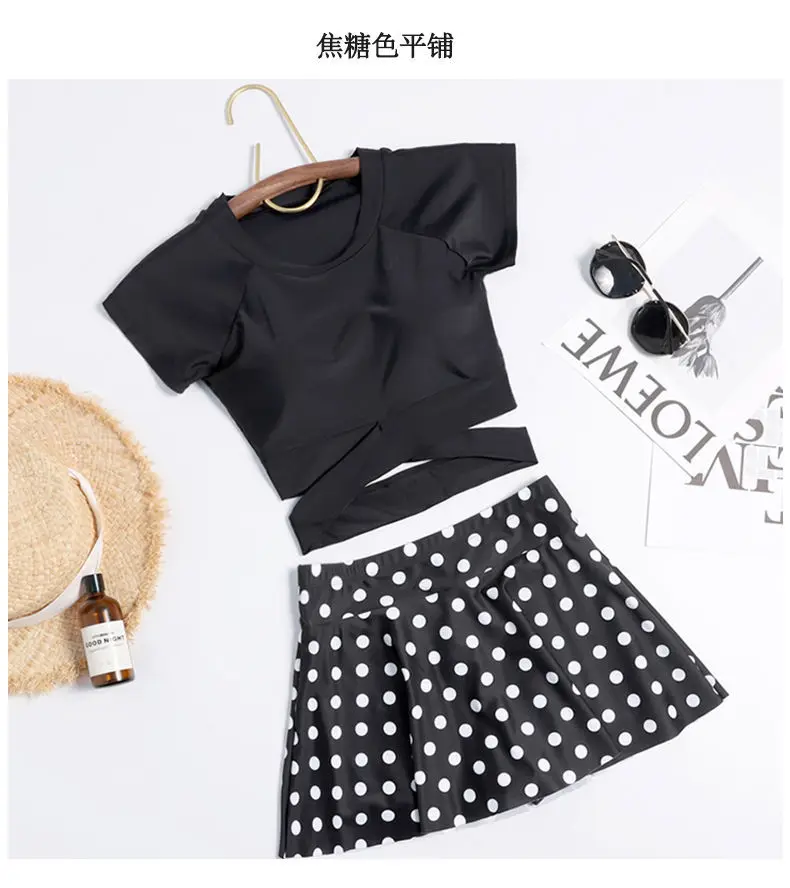 Купальник женский в горошек пикантный облегающий винтажный комплект бикини с