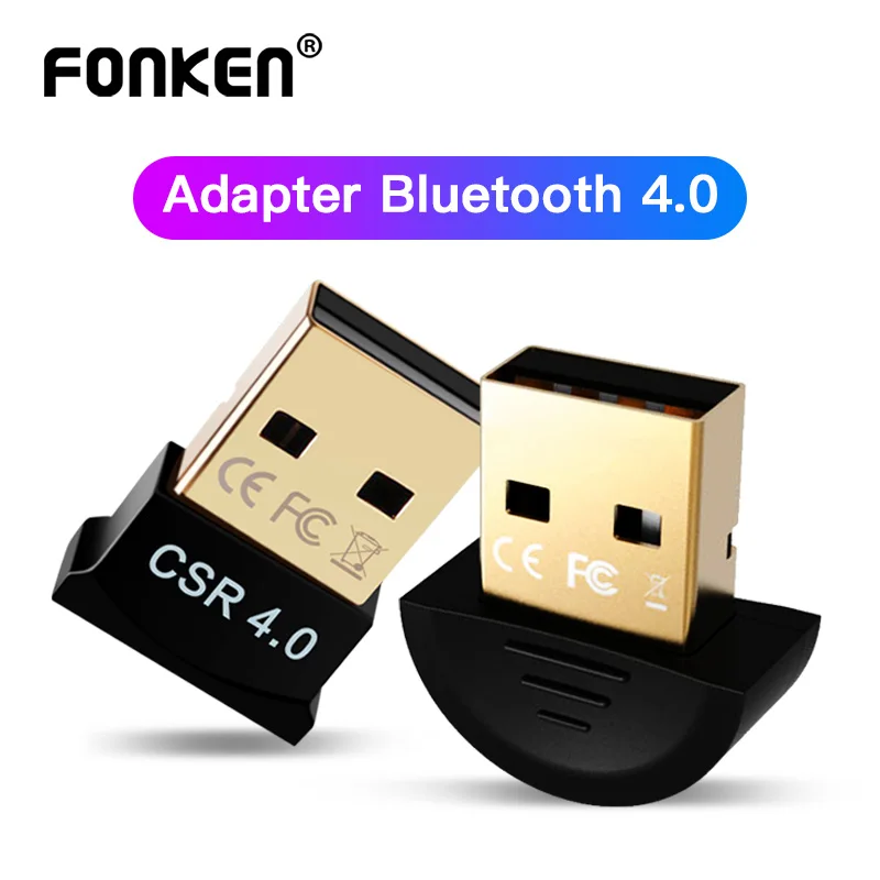 FONKEN USB Bluetooth 4,0 адаптер передатчик Bluetooth приемник USB ключ для компьютера ПК планшет беспроводной USB адаптер для PS4