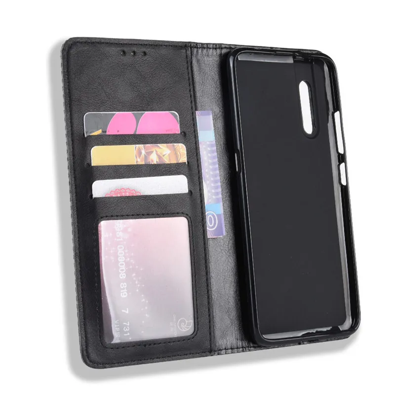 Флип чехол Vivo V15 Pro кошелек обложка на заднюю панель из искусственной кожи сумка