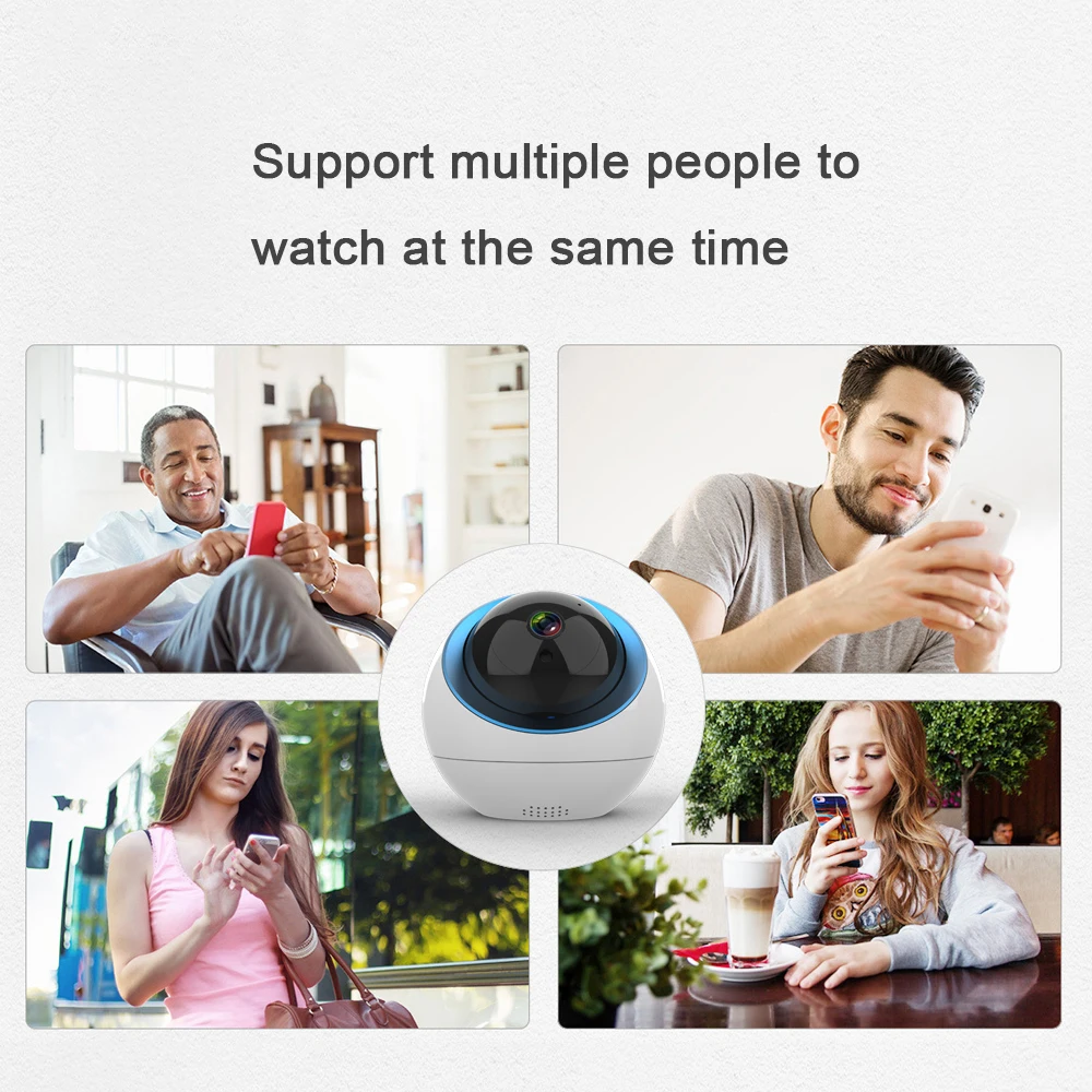 

Pripaso Wifi Baby Monitor HD 1080P Cloud IP Camera Auto Tracking Camera Home Security Surveillance Wireless Network CCTV Camera