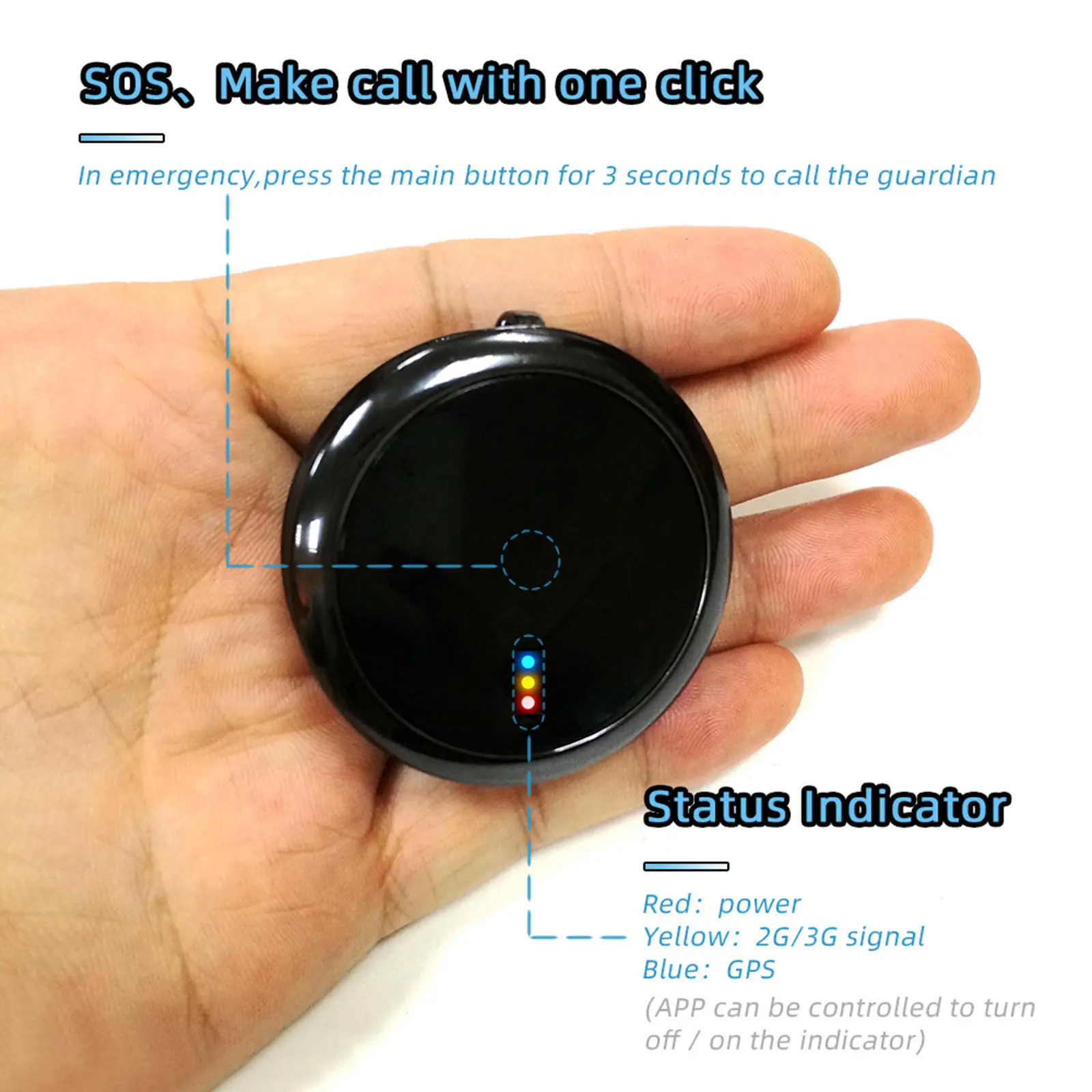 

Mini WiFi 3G GPS Tracker Wearable Magnetic Charging IP67 SOS Real-Time Tracking Position Locator for Vehicles Kids Elderly Teens