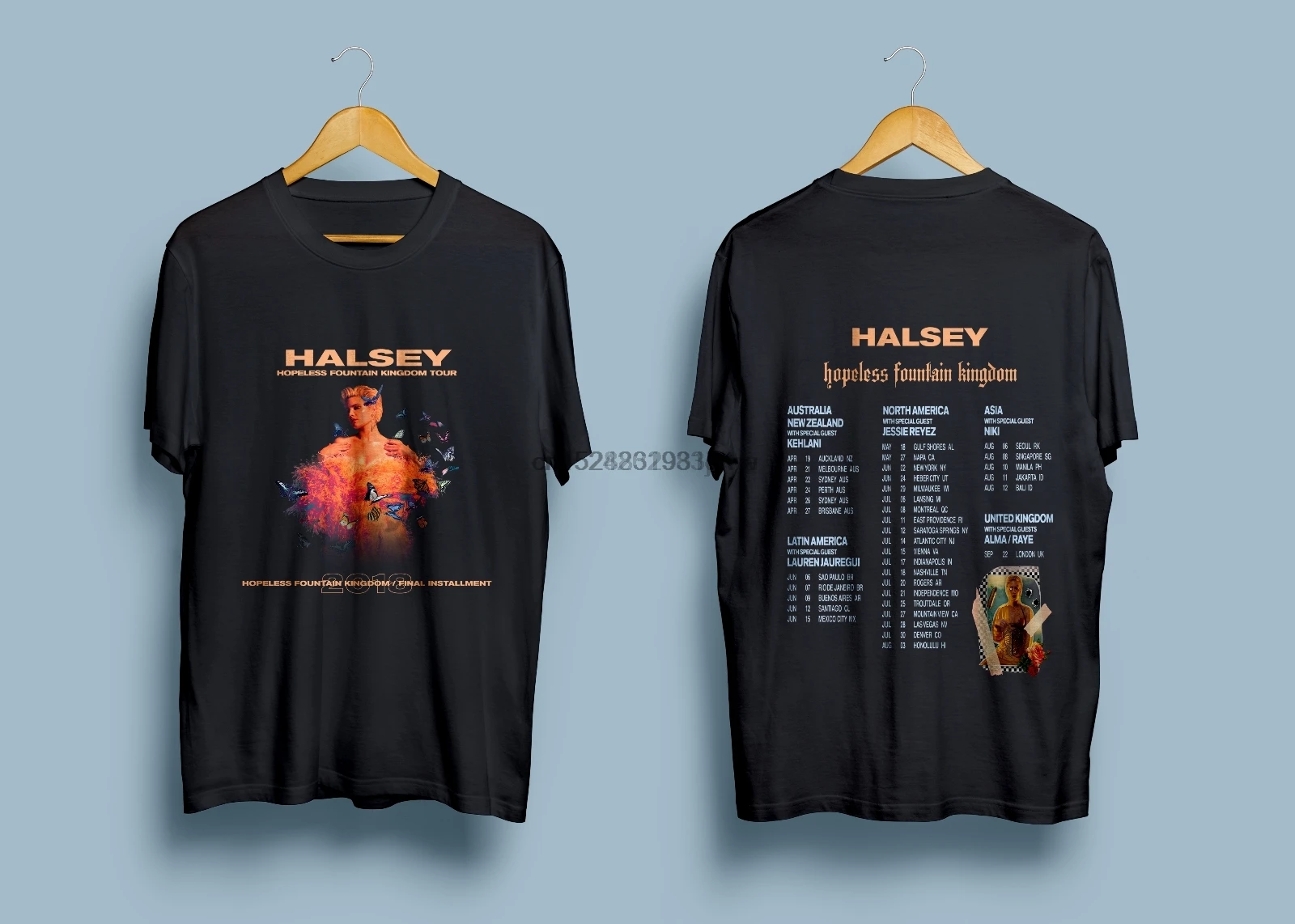 

HALSEY Hopeless Fountain Kingdom Tour 2018 Mens T-Shirt Size S - 2XL