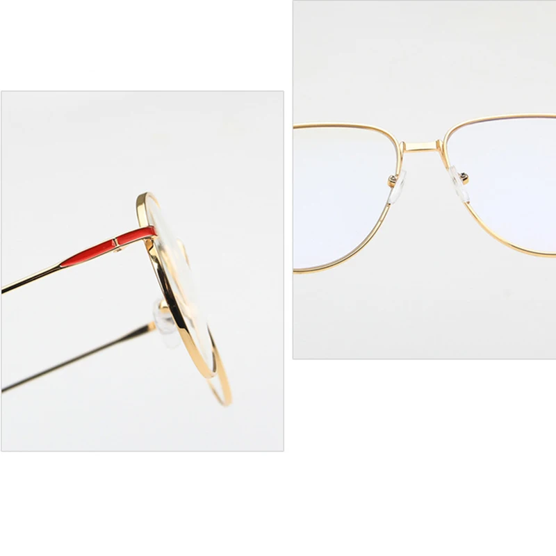 

RBRARE Alloy Oversized Glasses Frame Men/Women Luxury Brand Designer Glasses for Women/Men Vintage Eye Glasses Frames for Women