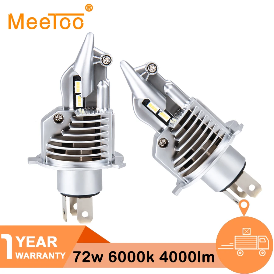 Истребитель Foco H4 светодиодные лампы мотоцикла головной светильник