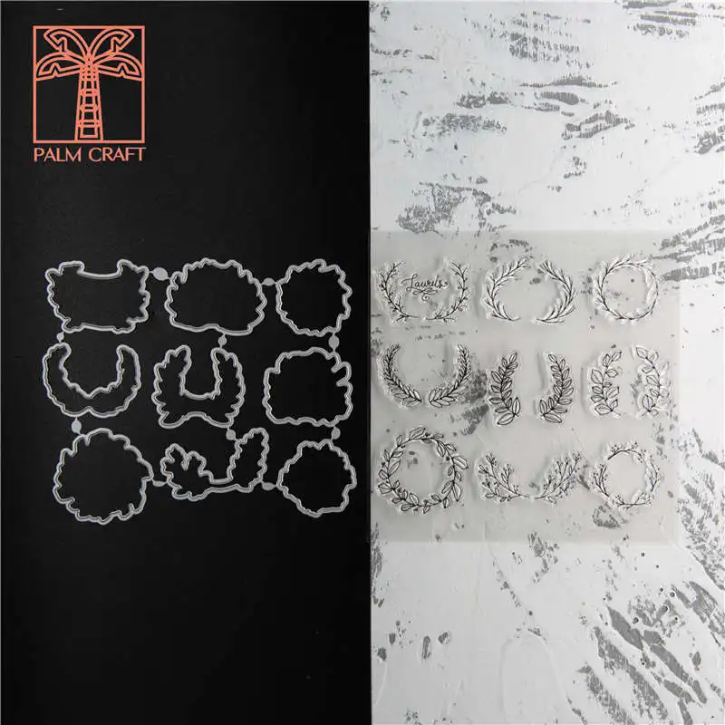 Laurel печати с венком and dies set 2020 clear stamp Скрапбукинг & штамповка DIY альбом резиновые