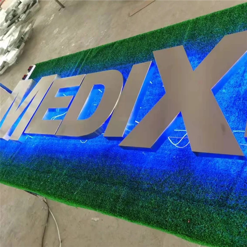 Заводская поставка светодиодная подсветка из нержавеющей стали металлические