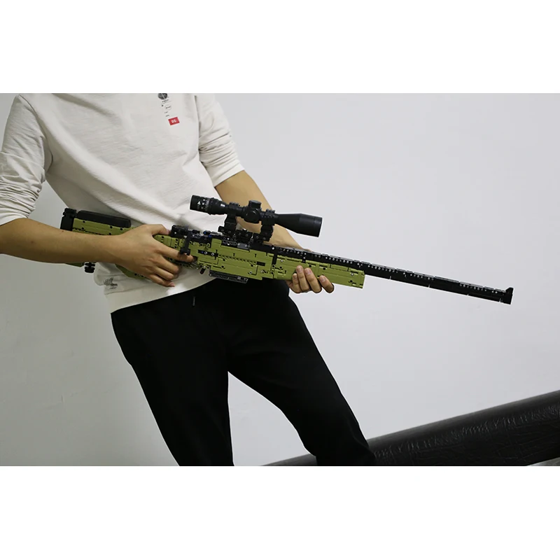 Военный конструктор 1:1 модель оружия стреляйте AWM пустынный Орел игрушки