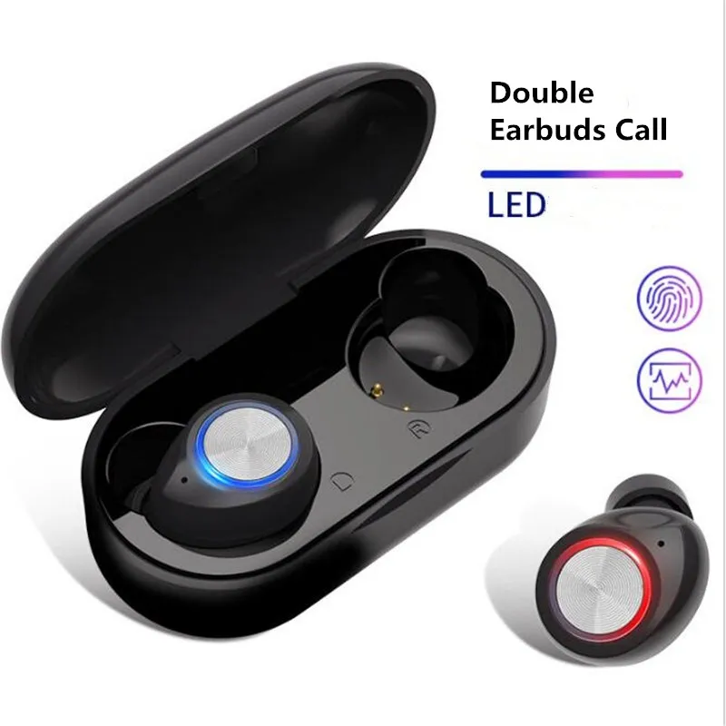 Беспроводные Bluetooth наушники 5 0 сенсорная гарнитура TW60 TWS iPX5 спортивные с