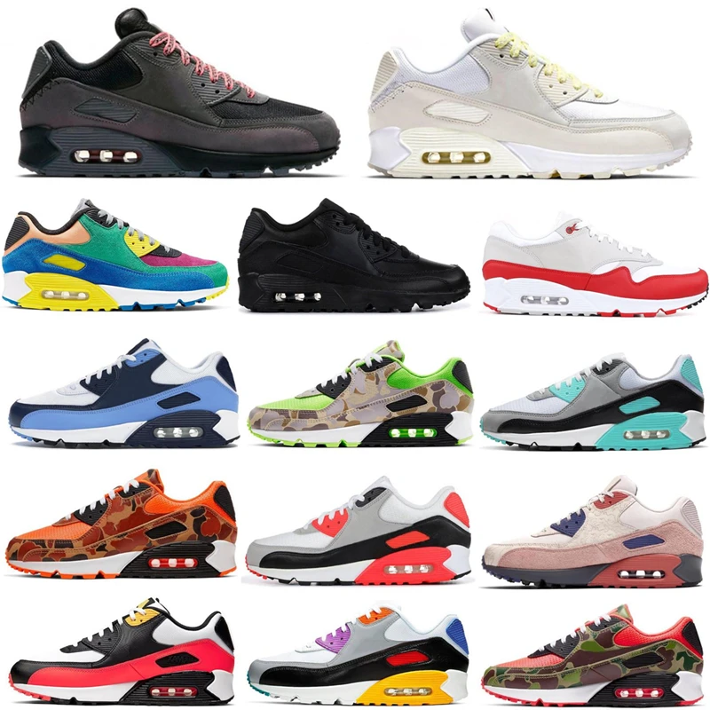 

High Quality New Cushion Max 90 Running Shoes Cheap Men Women Black White Air90 Classic Casual Designers Trainer Outdoor Sports